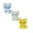 Blue & Yellow & Green 1Pack, variant on WJY Glow In The Dark Mini Resin Animals 1.18 in Birthday Graduation Resin Knick-Knack
