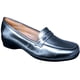thumbnail image 1 of Mocasín Piel Borrego Cómodo Tacón Herraje Pie Delicado P3 Plata, 1 of 5