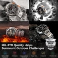 thumbnail image 2 of KOSPET Smartwatch Hombre, Batería de 410 mAh, Reloj Inteligente Impermeable IP69K, Asistente de Voz AI, Reloj Militar(Responder/Llamar), 1,43 "HD AMOLED Inteligente Hombre para Android y iOS, 2 of 5