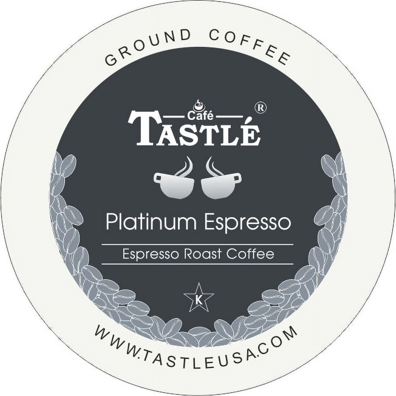 Cafe Tastle Platinum Espresso Roast Single Serve Coffee, 72 Count