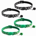 thumbnail image 2 of HOMEIORA 4 Pack Kitten Collar with Bell, Breakaway Cat Collars with Safe Quick Release Buckle, Adjustable Soft Pet Collar for Small Medium Kitty Cats, 2 of 7