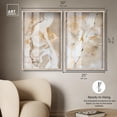 thumbnail image 5 of Golden Luxe Abstract Pair Set Shadowbox Neutral Abstract Art by Art Remedy, Blonde Frame, 24 x 36, 5 of 6
