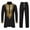 Black, variant on FAHUOMU Men's Africa Suit Long Sleeve Print Dashiki and Pants Outfit Traditional 2 Piece Set 2024