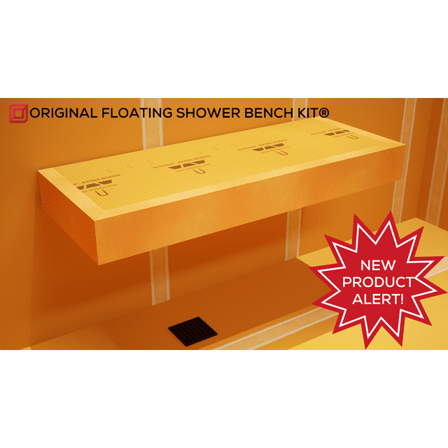 Floating Shower Bench Kit with Schluter® Kerdi Original Shower Bench