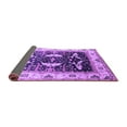 thumbnail image 2 of Ahgly Company Indoor Round Oriental Purple Industrial Area Rugs, 5' Round, 2 of 4
