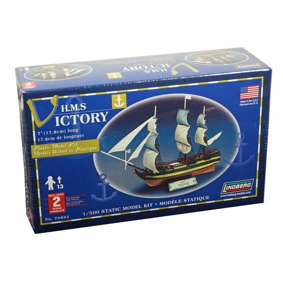 HMS Victory 1/500 Scale Plastic Model Kit - 38 Pieces - Skill Level 2