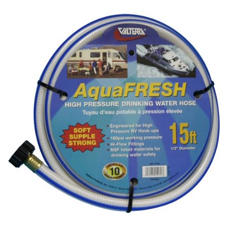 Valterra W01-5180 White 1/2" x 15' Drinking Water Hose