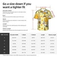 thumbnail image 5 of Zufioo Garden Honeybee Gnomes Hawaiian Shirt for Men,Beach Shirts Tropical Vacation Shirts,Sleeve Casual Button Down Shirt with Pocket for Travel,Beach,Party,daily,3X-Large, 5 of 7