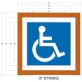 thumbnail image 2 of Plantilla PNR APS 30" Conjunto de 3 Piezas para Estacionamiento para Personas con Discapacidad, 2 of 9