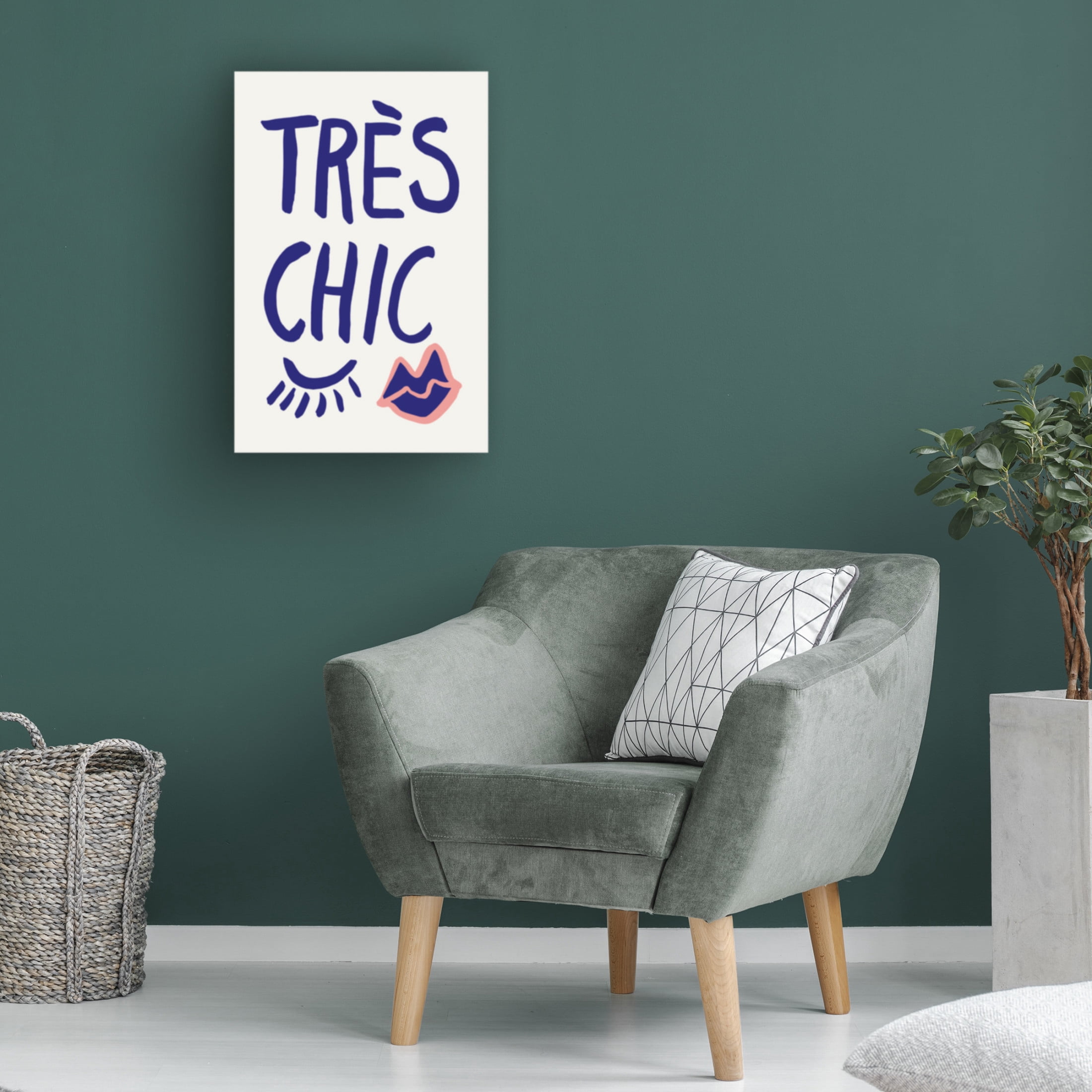 Trademark Fine Art Pictufy Studio Tres Chic Blue Canvas Wall Art