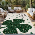 thumbnail image 2 of Green Leaves Outdoor Rug for Patio/Deck/Porch, Non-Slip Large Area Rug 4 x 6 Ft, Elegant Pastoral Leaf Rustic Retro Art Indoor Outdoor Rugs Washable Area Rugs, Reversible Camping Rug Carpet Runner, 2 of 8