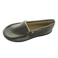 thumbnail image 3 of Dagaeig Women's House Slippers Indoor Outdoor Moccasin Fuzzy Fluffy Furry Loafers Suede Warm Shoes Flock(B-Grey,7), 3 of 9