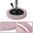 thumbnail image 3 of Uxcell 4 Pcs Polyester Round Bar Stool Covers Fit 11"- 14" Seat Cushions for Chairs Stool Slipcovers Pink, 3 of 6