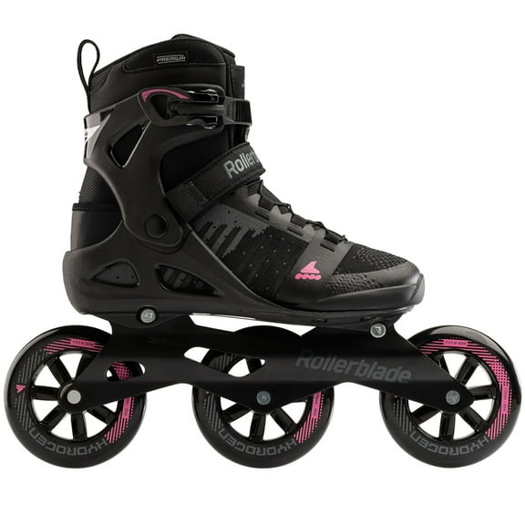 ROLLERBLADE Adult Female Macroblade 110 3WD W Inline Skates, Color: Black/Orchid, Size: 7.5