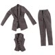 thumbnail image 2 of 3x 1:6 Ropa para muñecas femeninas de 12 pulgadas para vestir figuras de acción femeninas Gris, 2 of 9