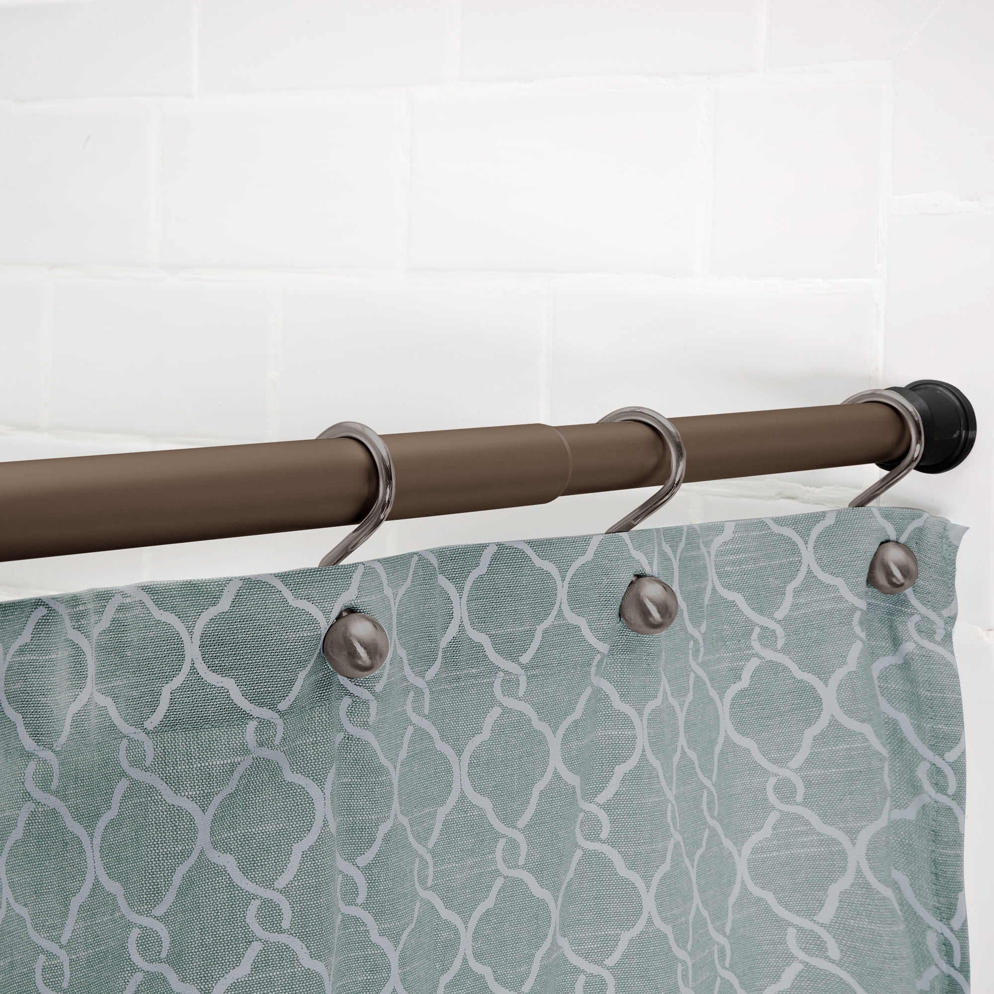 Kenney Twist Fit Shower Curtain Rod Shower Curtains Hooks