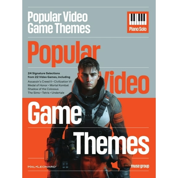 Popular Video Game Themes for Piano Solo: 24 Iconic Melodies from 22 Beloved Games, (Paperback)