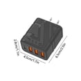 thumbnail image 3 of EGNMCR Charging Head Is A Plug Suitable For Mobile Phones Tablets Mice Headphones And Other Devices US Pl astic Charging plug, 3 of 6