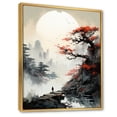 thumbnail image 2 of Designart "Asian Art Samurais horizon III" Asian Floater Framed Canvas Print, 2 of 7