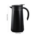 thumbnail image 3 of Yannianjz under $5 Coffee Carafe Airpot Insulated Coffee Thermos Urn Stainless Steel Vacuum Thermal Pot Flask for Coffee, Hot Water, Tea, Hot Beverage, 3 of 8