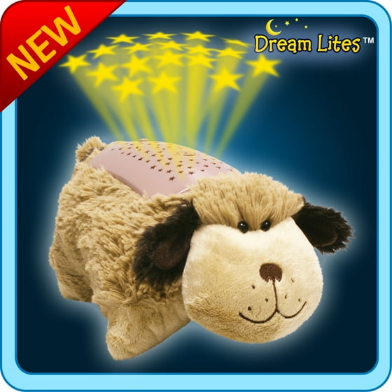 Authentic Pillow Pets DOG Snuggly Puppy Brown Dream Lites Toy Gift
