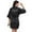 Black, variant on Wedding Makeup Cardigan Sleeping Robe Summer Thin Five Sleeve Solid Color Bridal Morning Robe Robe Women's Satin Kimono Robes with Rhinestones Bride Bridesmaid Short Getting Ready Wedding Dressing