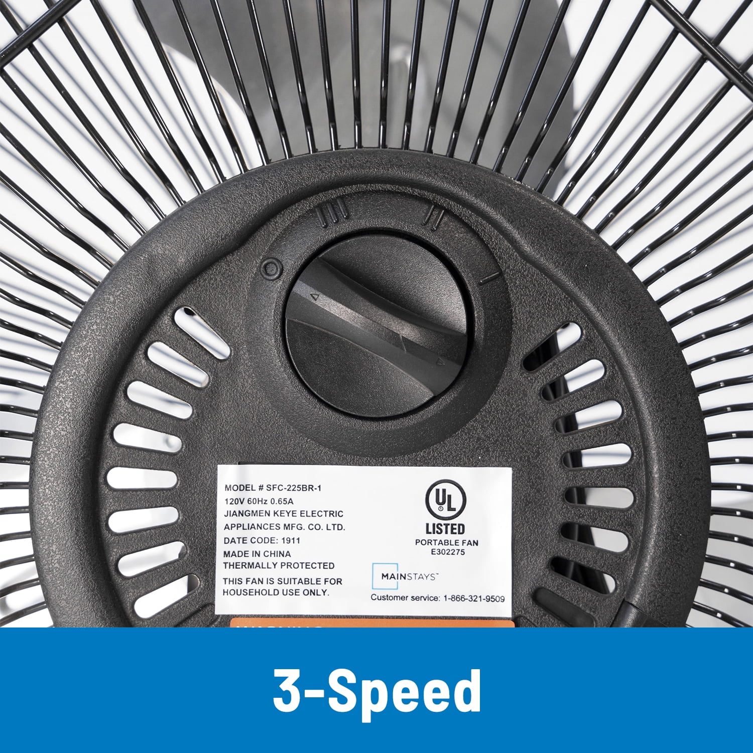 (4 pack) Mainstays 9" 3-Speed High Velocity Metal Fan with 360-Degree Tilt and Wall Mount