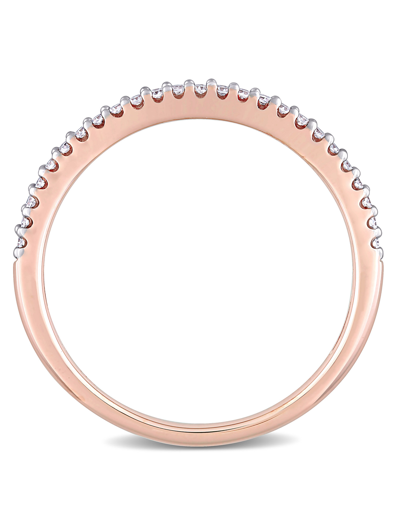 Everly Women's Diamond 14k Rose Gold Wedding Ring