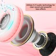 thumbnail image 3 of 2Packs Rabbit Ear Kids Wireless Headphones with Microphone,Headphones for Girls Boys for School,Volume Limiter,Teens Toddlers Wireless Headphones,for Mobile Phones/Tablet/PC,Pink&Black, 3 of 8