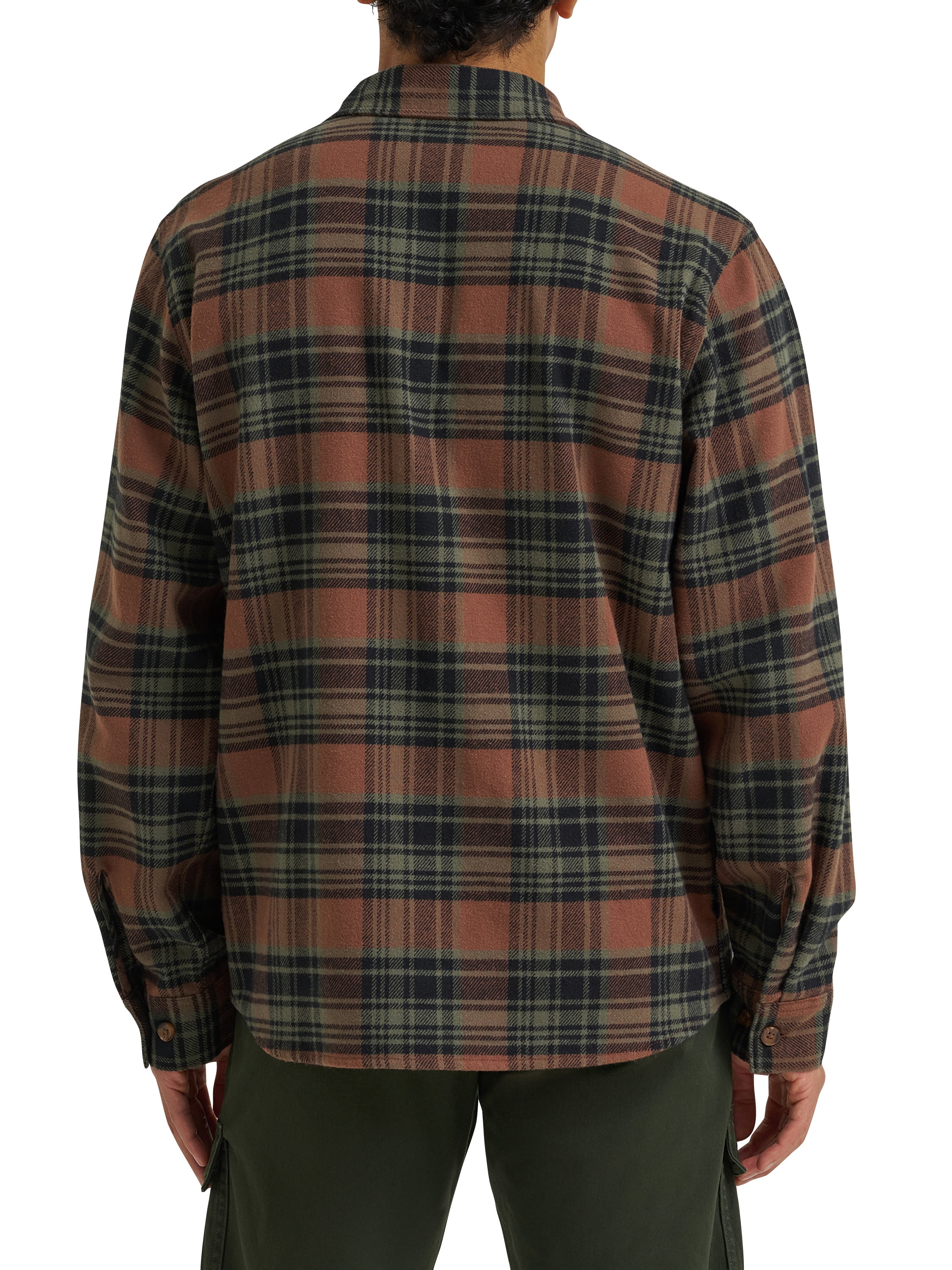 Wrangler® Men's Brushed Fleece Flannel Shirt Jacket, S-3XL