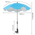 thumbnail image 4 of Parapluie de Poussette Universel pour Bébé Réglable Protection Solaire Uv Accessoires de Poussette Parasol Portable Articles, 4 of 5