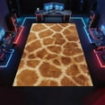 thumbnail image 4 of Giraffe Pattern Rug 3x4 Small Area Rugs Vintage Brown Animal Skin Rugs Soft Non Slip Washable Non Shedding Indoor Carpet for Living Room Bedroom Home Entrance Foyer Decor, 4 of 7