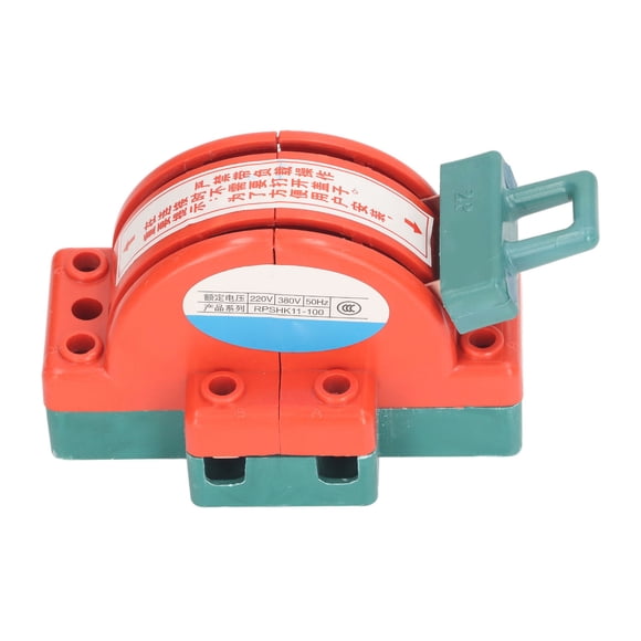 Interruptor de cuchilla bipolar, interruptor de desconexión de doble tiro, interruptor de carga eléctrica con anillos de fijación, 220 V, 380 V