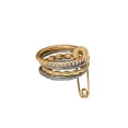 thumbnail image 4 of Anillo con seguro de oro laminado, 4 of 7