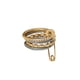 thumbnail image 4 of Anillo con seguro de oro laminado, 4 of 7