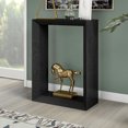 thumbnail image 4 of Evelyn&Zoe Modern Farmhouse 22" Wide Black Grain Console Table, 4 of 7