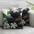thumbnail image 3 of Orinice Flowers Leaf Graphic Decorative Cushion Throw Pillow Cover for Home Couch Living Room Bed Sofa Printed on Both Sides 1PC 22x22in, 3 of 5