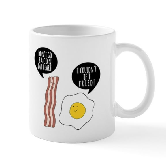 CafePress - Dont Go Bacon My Heart Mug Ceramic Mug - 11 oz Ceramic Mug - Novelty Coffee Tea Cup