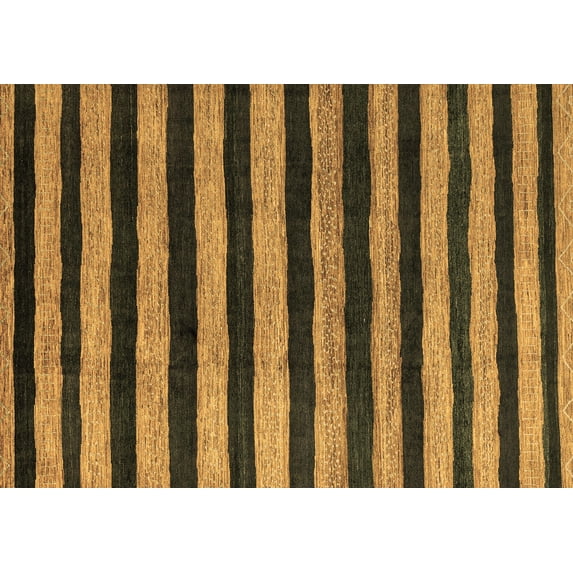 Ahgly Company Indoor Rectangle Oriental Brown Modern Area Rugs, 8' x 12'