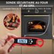 thumbnail image 2 of Kitchen Thermometer, Instant Read Cooking Thermometer, Digital Thermometer for Cooking, Meat, WineRed, 2 of 5