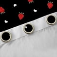 thumbnail image 4 of Homewish Sweet Strawberry Curtains Pack of 2 (42x84 Each),Winter Fruit Curtains Blackout,Red Black Bedroom Curtains For Girls Kids,Ultra Soft Home Decor, 4 of 6