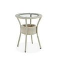 thumbnail image 1 of Alaterre AWWE02EE Haven All-Weather Wicker Outdoor Round Glass-Top Accent Table with Storage, Beige, 1 of 1
