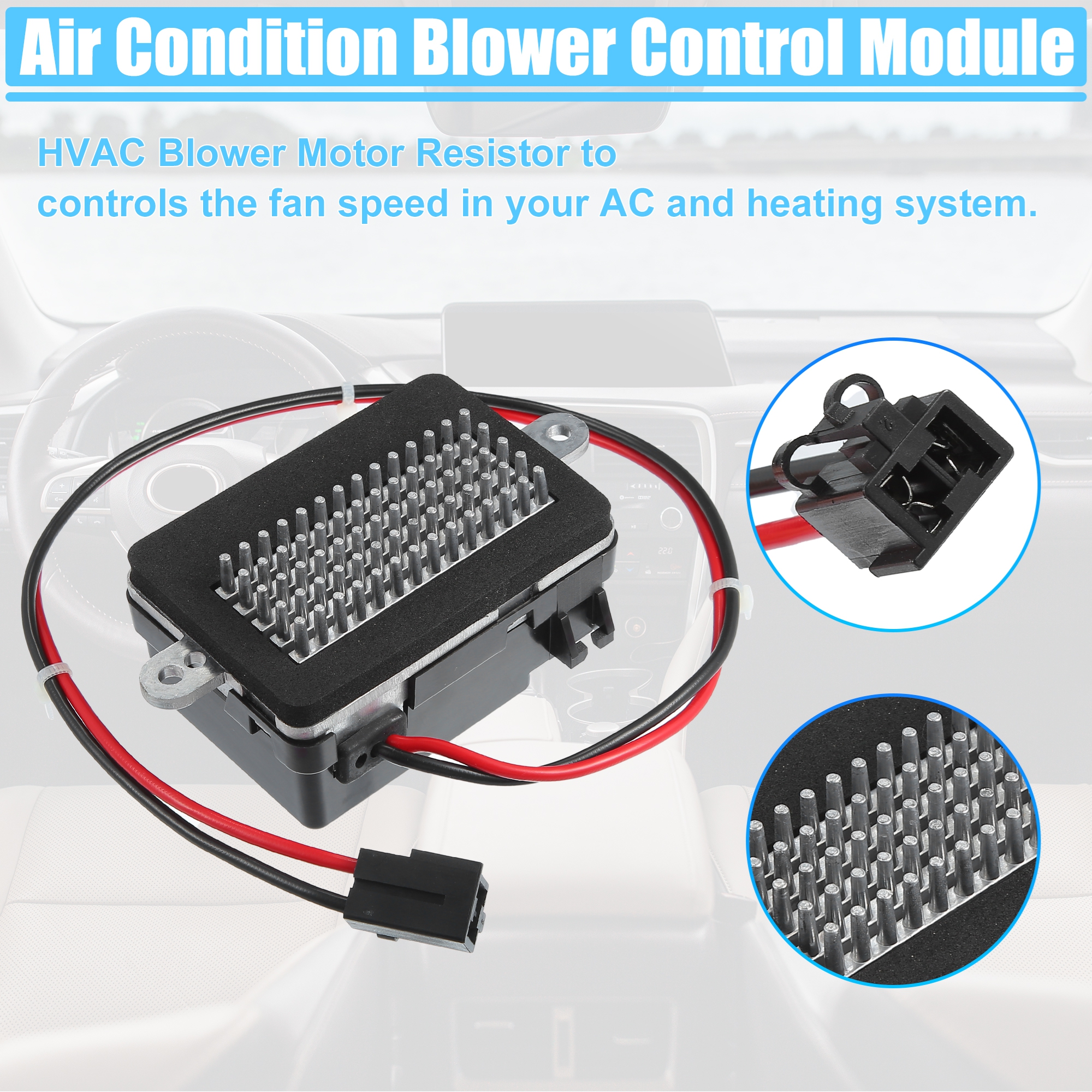 Unique Bargains HVAC Blower Motor Resistor for Jeep Grand Cherokee 2001-2004 - Pack of 1