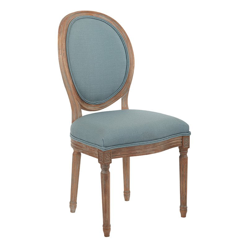 Co Oval Back Dining Chair In Klein Sea, Oval Back Dining Chair Dark Wood