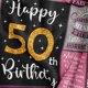 thumbnail image 2 of LHSHID 50th Birthday Gifts for Women 50th Birthday Gift Blanket 50 Year Old Gifts for Women 50th Birthday Gifts for Her 50th Birthday Decorations 50 Years Old Birthday Gifts for Woman 30"x40", 2 of 7