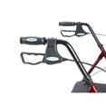 thumbnail image 5 of Drive Medical Heavy Duty Bariatric Rollator Rolling Walker with Large Padded Seat, Red, 5 of 6