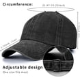 thumbnail image 4 of Stcylzfu 3pcs Vintage Washed Baseball Cap - Distressed Retro Dad Hat for Streetwear & Daily Outfits | Adjustable Unisex Fit, 4 of 6