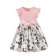 thumbnail image 1 of Odeerbi Niñas Algodón Rib Knit Floral Vestidos Verano Ruffle Manga Arco Princesa Vestido Niños Impreso Sin Mangas Cuello Redondo Rodilla Vestido, 1 of 8