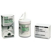 Personal Safety Equipment Towelette, 5 In X 7-1/4 In, Paper, White| 1 Box of 100 Each