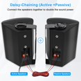 thumbnail image 4 of Altavoces Bluetooth Herdio de 6.5 pulgadas y 400 W, resistentes al agua, negros, 4 of 7